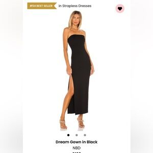 NBD DREAM GOWN BLACK
